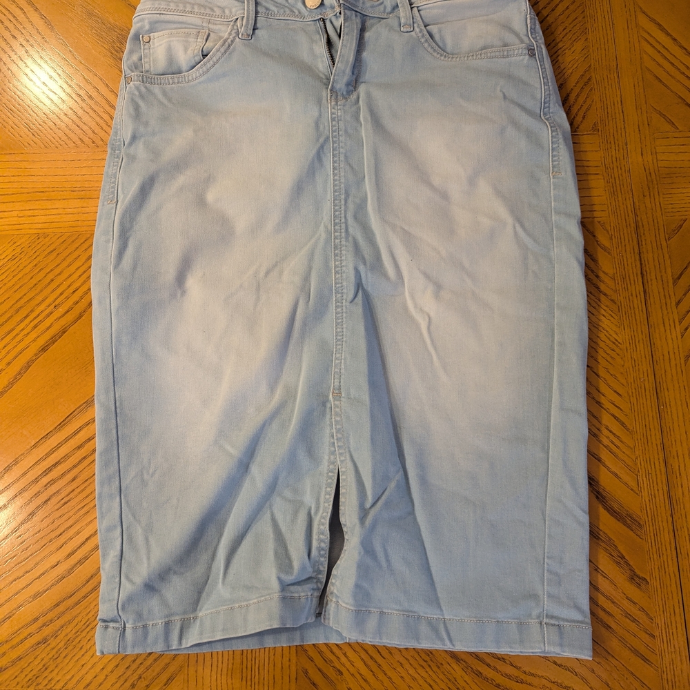 Light Blue Denim Skirt
